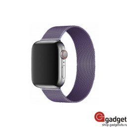 Ремешок для Apple Watch 38/40mm миланский сетчатый фиолетовый купить в Уфе