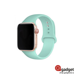 Силиконовый ремешок для Apple Watch 42/44mm голубой купить в Уфе