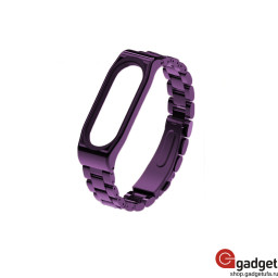 Блочный браслет для Mi Band 5 фиолетовый купить в Уфе