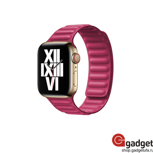 Кожаный ремешок магнитный для Apple watch 42/44mm розовый