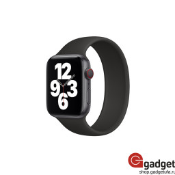 Силиконовый монобраслет для Apple Watch 42/44mm L черный купить в Уфе