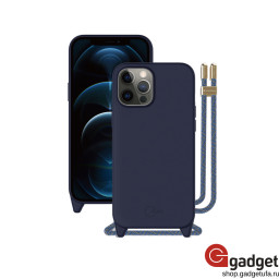 Накладка SwitchEasy Play для iPhone 12 Pro Max силиконовая со шнурком синяя купить в Уфе