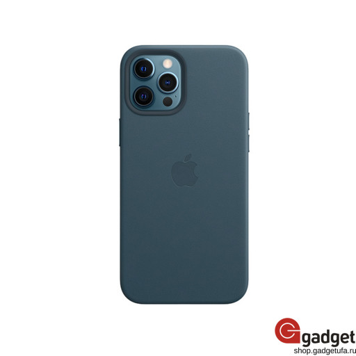 Чехол Apple Leather Case MagSafe для iPhone 12/12 Pro балтийский синий
