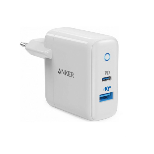 Сетевое зарядное устройство Anker PowerPort PD+ 2 18W USB-C, 15W USB-A