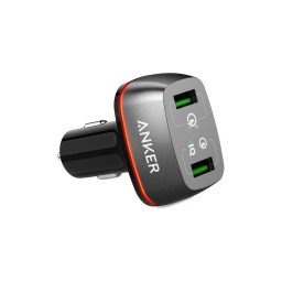 Автомобильное зарядное устройство Anker PowerDrive+ 2 Quick Charge 3.0 V3 черное купить в Уфе
