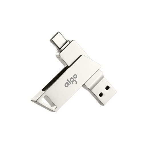 USB Flash Aigo U350 Patriot Interface Metal Type-C 128Gb silver