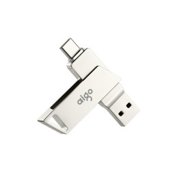 USB Flash Aigo U350 Patriot Interface Metal Type-C 64Gb silver купить в Уфе
