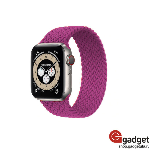 Силиконовый монобраслет для Apple Watch 42/44mm M розовый
