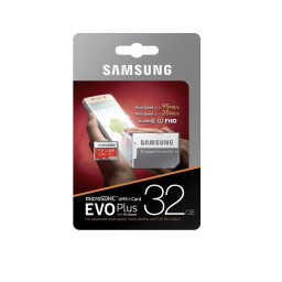 Карта памяти Samsung Evo Plus MicroSDXC 32Gb (с адаптером) купить в Уфе