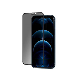 Защитное стекло для iPhone 12 Pro Max BlackMix 3D 0.3mm анти-шпионское черное купить в Уфе