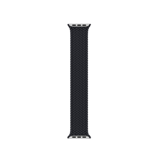 Тканевый плетеный монобраслет для Apple Watch 42/44mm черный