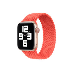 Тканевый монобраслет для Apple Watch 42/44mm M плетеный кумкват купить в Уфе