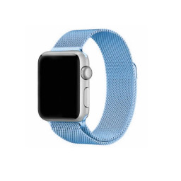 Ремешок для Apple Watch 42/44mm миланский сетчатый голубой купить в Уфе