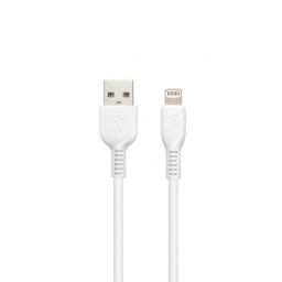 USB кабель HOCO X13 lightning Easy Charging Cable 1m белый купить в Уфе