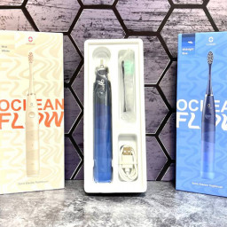 Электрическая зубная щетка Oclean Flow Sonic Electric Toothbrush темно-синяя фото купить уфа