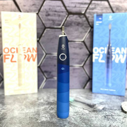 Электрическая зубная щетка Oclean Flow Sonic Electric Toothbrush темно-синяя фото купить уфа