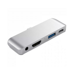 Адаптер Satechi Aluminum Type-C Mobile Pro Hub Adapter для new iPad Pro серебристый купить в Уфе