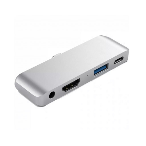 Адаптер Satechi Aluminum Type-C Mobile Pro Hub Adapter для new iPad Pro серебристый