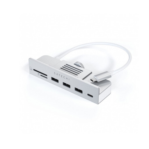 Адаптер Satechi USB-C Clamp Hub for 24" iMac, серебристый