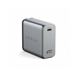 Сетевое зарядное устройство Satechi 100W USB-C PD Wall Charger темно-серое купить в Уфе