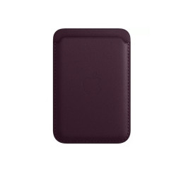 Кожаный чехол-бумажник Apple Leather Wallet MagSafe Dark Cherry купить в Уфе