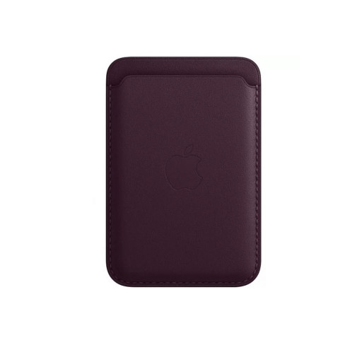 Кожаный чехол-бумажник Apple Leather Wallet MagSafe Dark Cherry