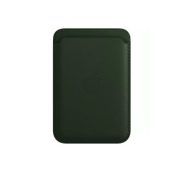 Кожаный чехол-бумажник Apple Leather Wallet MagSafe Sequioia Green купить в Уфе