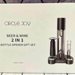 Винный набор Circle Joy Black Warrior Electric Wine Opener 5 in 1 Gift Set CJ-TZ09 фото купить уфа