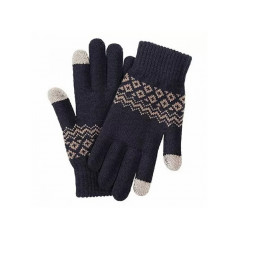 Перчатки Xiaomi FO Touch Screen Warm Velvet Gloves синие купить в Уфе