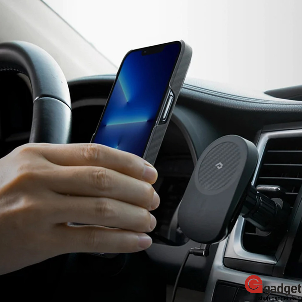 Купить автомобильный держатель Pitaka MagEZ 2.0 Car Mount Pro с  беспроводной зарядкой по выгодной цене в Уфе