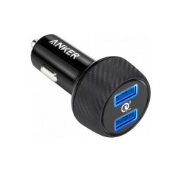 Автомобильное зарядное устройство Anker PowerDrive Speed 2 39W A2228 черное купить в Уфе