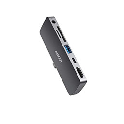 Адаптер Anker A8362 USB-C Media Hub PD 6-в-1 темно-серый купить в Уфе