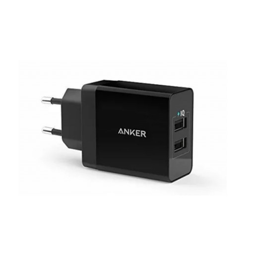 Сетевое зарядное устройство Anker PowerPort 25W 2 USB Port A2021 черное