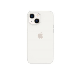 Накладка для iPhone 13 с логотипом силиконовая белая купить в Уфе