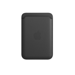 Кожаный чехол-бумажник Apple Leather Wallet MagSafe Black купить в Уфе