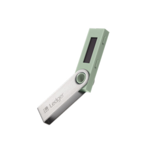 Аппаратный кошелек для криптовалют Ledger Nano S зеленый