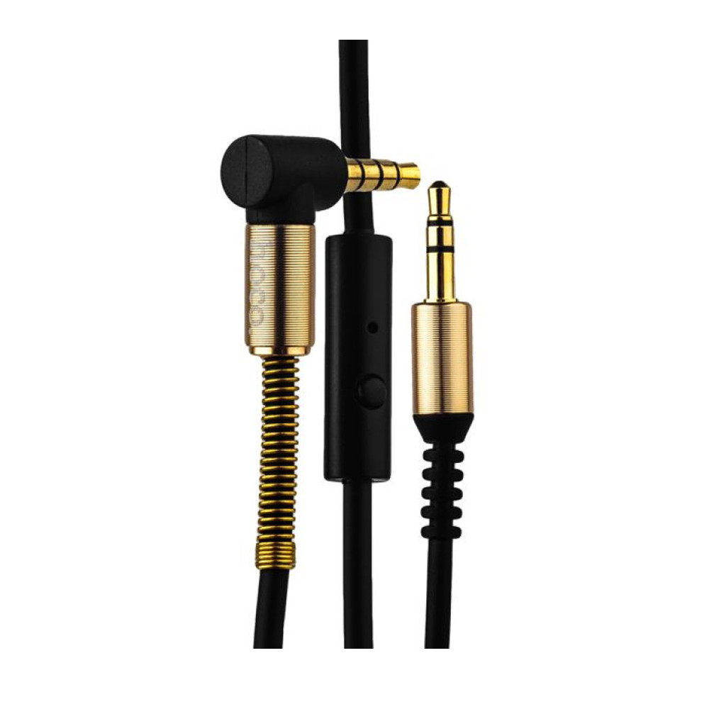 Купить aUX кабель HOCO UPA02 Spring Audio 2m черный with mic по .