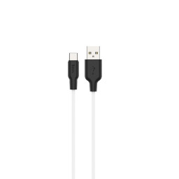 USB кабель Hoco X21 Plus Silicone Series Type-C Cable 25см белый купить в Уфе