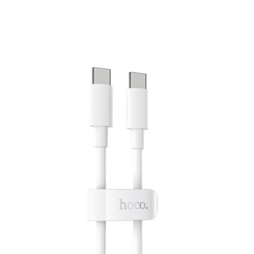 USB кабель Hoco X51 High-power 100W Type-C to Type-C Cable 1m белый