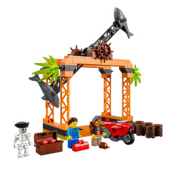 Конструктор LEGO City Stuntz 60342 - испытание трюков с нападением акулы купить в Уфе