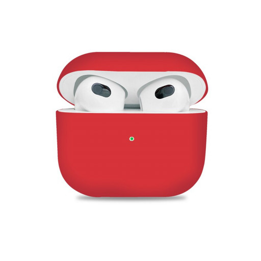 Чехол силиконовый Protection Case для Apple AirPods 3 красный