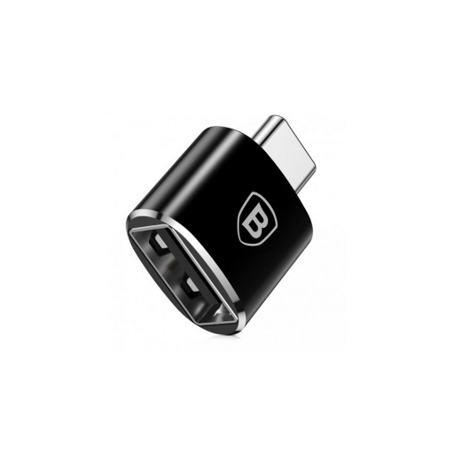 Переходник Baseus Mini USB Female to USB Type-C Male Adapter Converter 2.4A черный CATOTG-B01