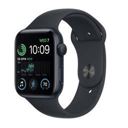 Часы Apple Watch SE 2022 40mm Корпус из алюминия «тёмная ночь», спортивный ремешок купить в Уфе