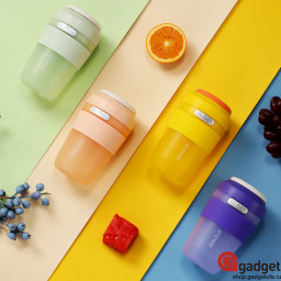 Портативная соковыжималка блендер Zolele Portable Electric Juicer Cup Zi102 фиолетовая фото купить уфа