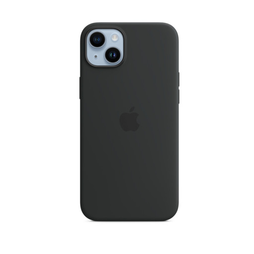 Накладка силиконовая для iPhone 14 Plus Magsafe черная