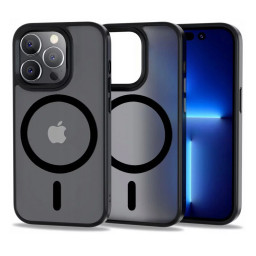 Накладка Tech-Protect для iPhone 14 Pro Max Magmat Magsafe матовая черная купить в Уфе