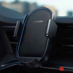 Автомобильный держатель Wireless Car Charger Pro 50W с функцией беспроводной зарядки черный фото купить уфа