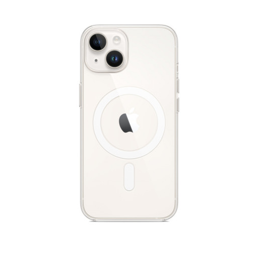 Накладка Apple Clear Case MagSafe для iPhone 14 Plus прозрачная