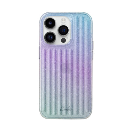 Накладка Uniq для iPhone 14 Pro Coehl Linear перламутровый градиент с блестками
