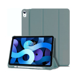 Чехол-книжка CCCase для iPad Air 4 2020/2022 с отделением для стилуса темно-зеленая купить в Уфе